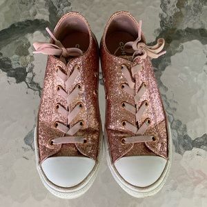 Pink glitter All Star converse